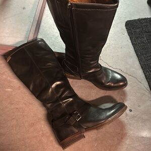 Size 38 Espresso Brown Leather Pikolinos Fall Boots